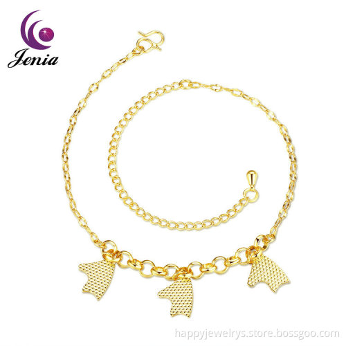 Jenia Hottest 18k Gold Plated Popular Love Letter Charm Girls Gift Anklet